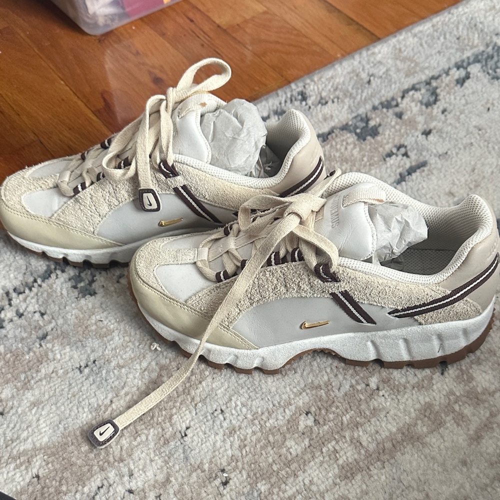 Authentic Nike Air LX Jacquemus Collab Sneakers Bone Gold - Picture 3 of 6